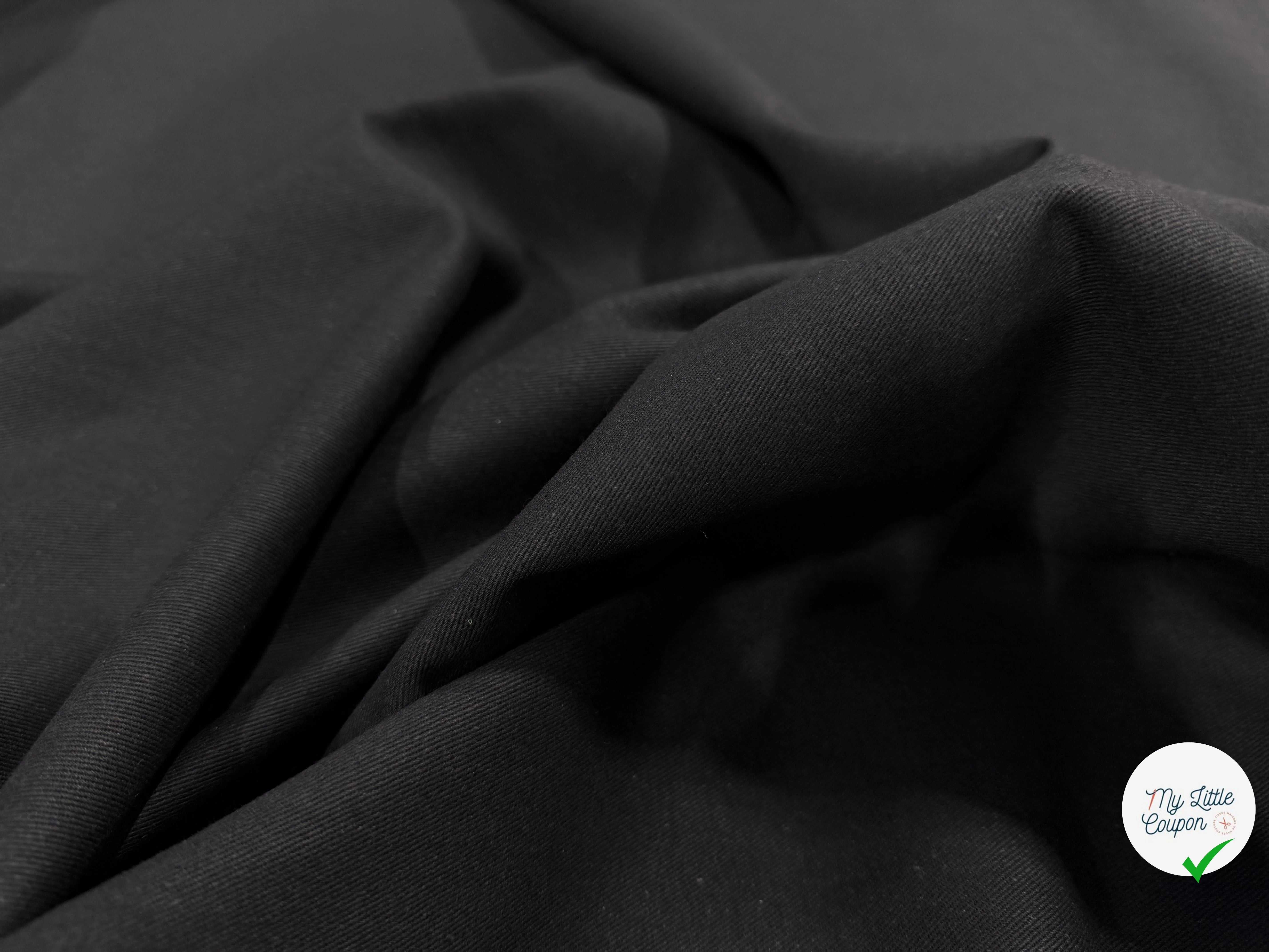 GABARDINE SERGÉE CARBONE 861 1ERE PROD 150 CM - My Little Coupon