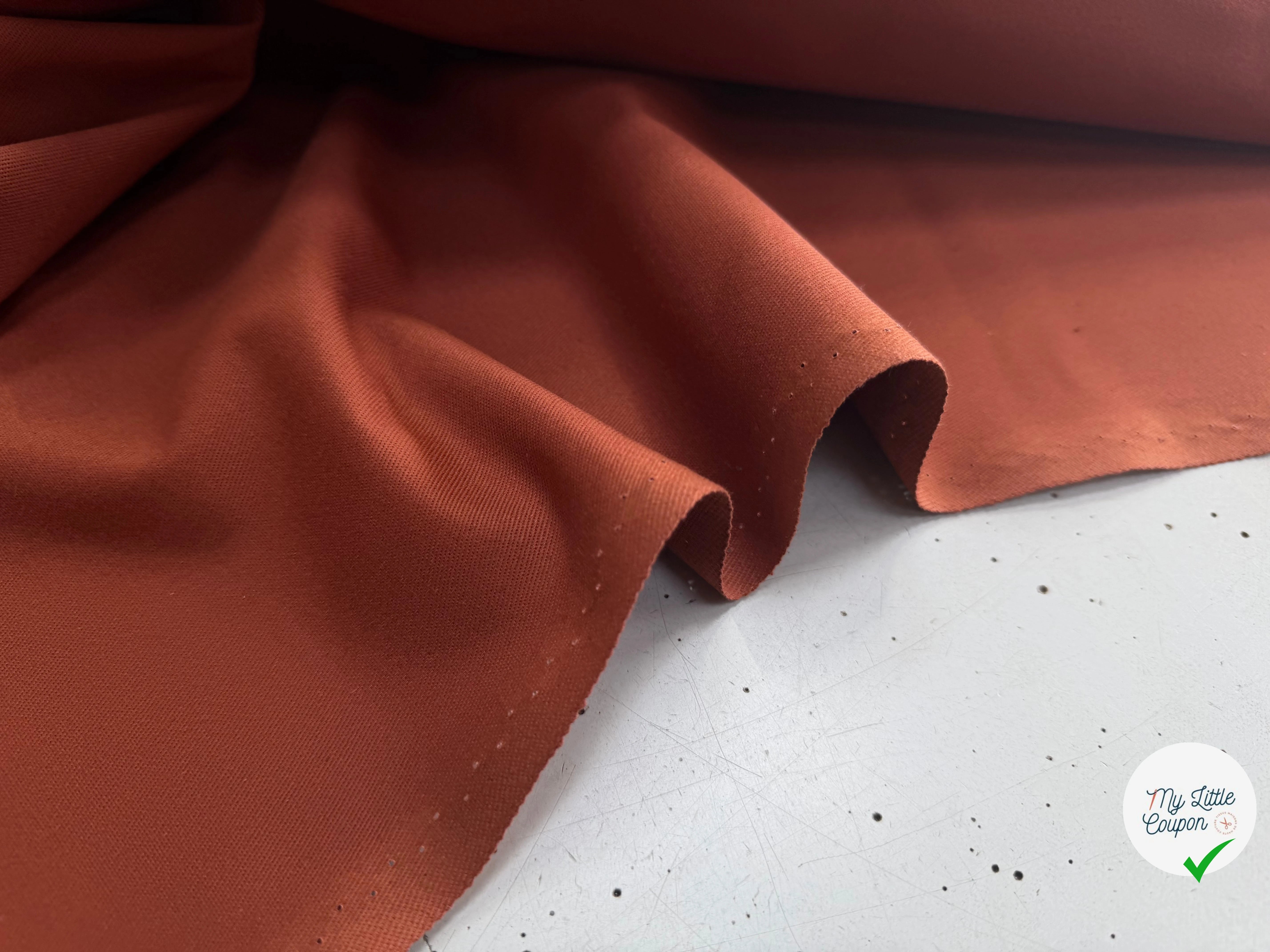 GABARDINE SERGÉE TABAC 863 150 CM - My Little Coupon