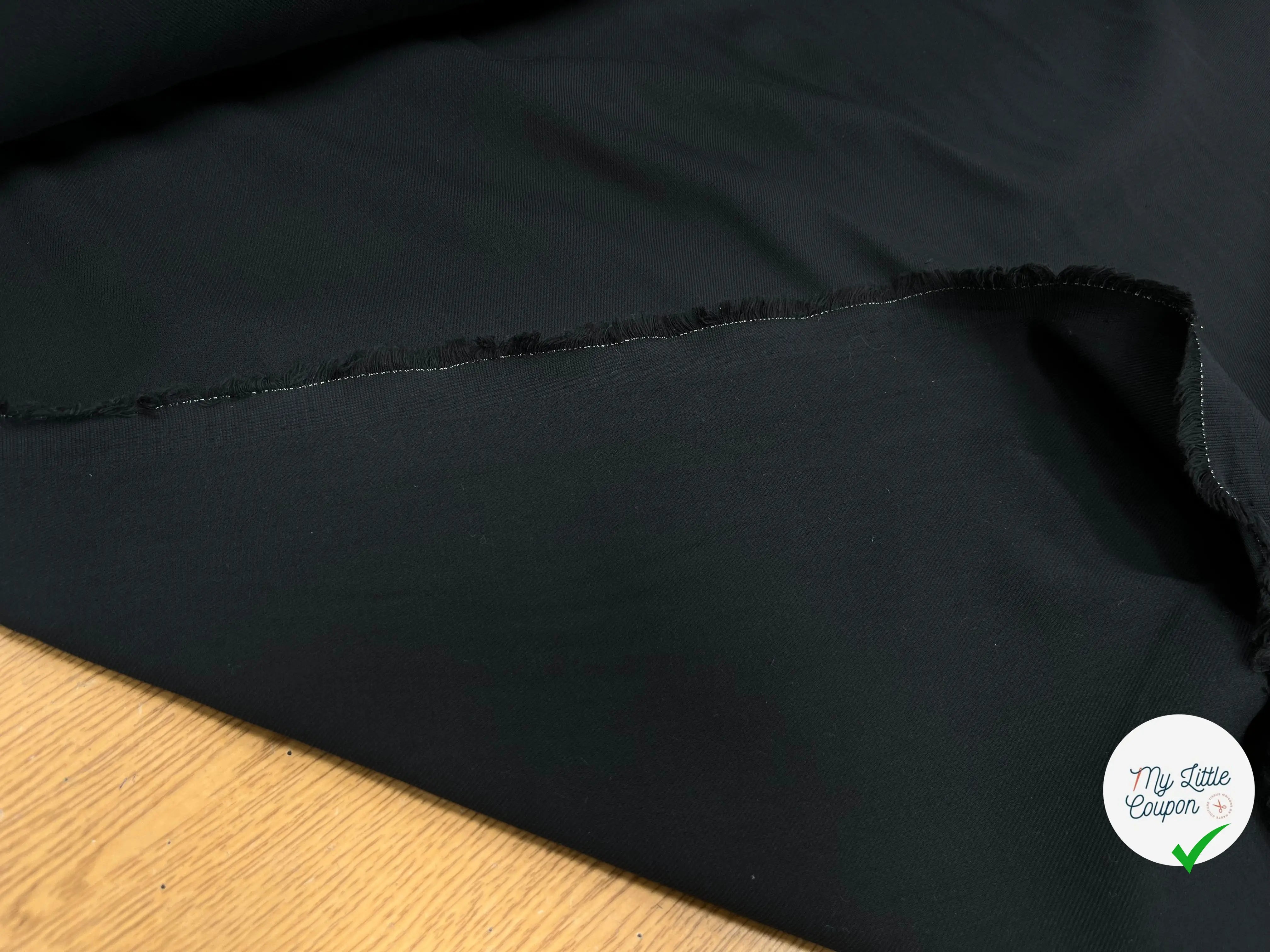 GABARDINE SOFT DE COTON NOIR - My Little Coupon