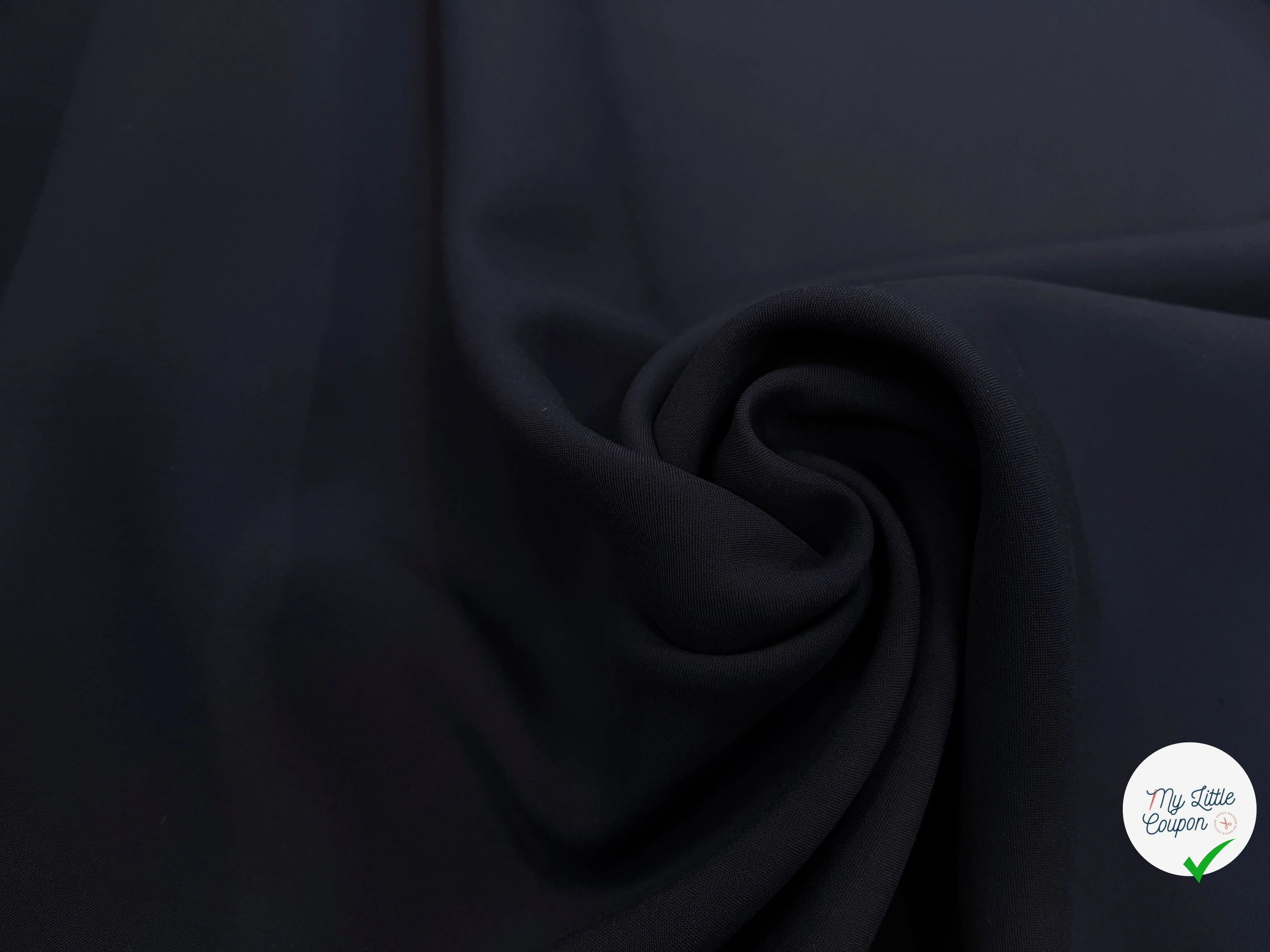 GABARDINE SOUPLE DOUBLE ÉTOFFE BLEU OCÉAN - My Little Coupon
