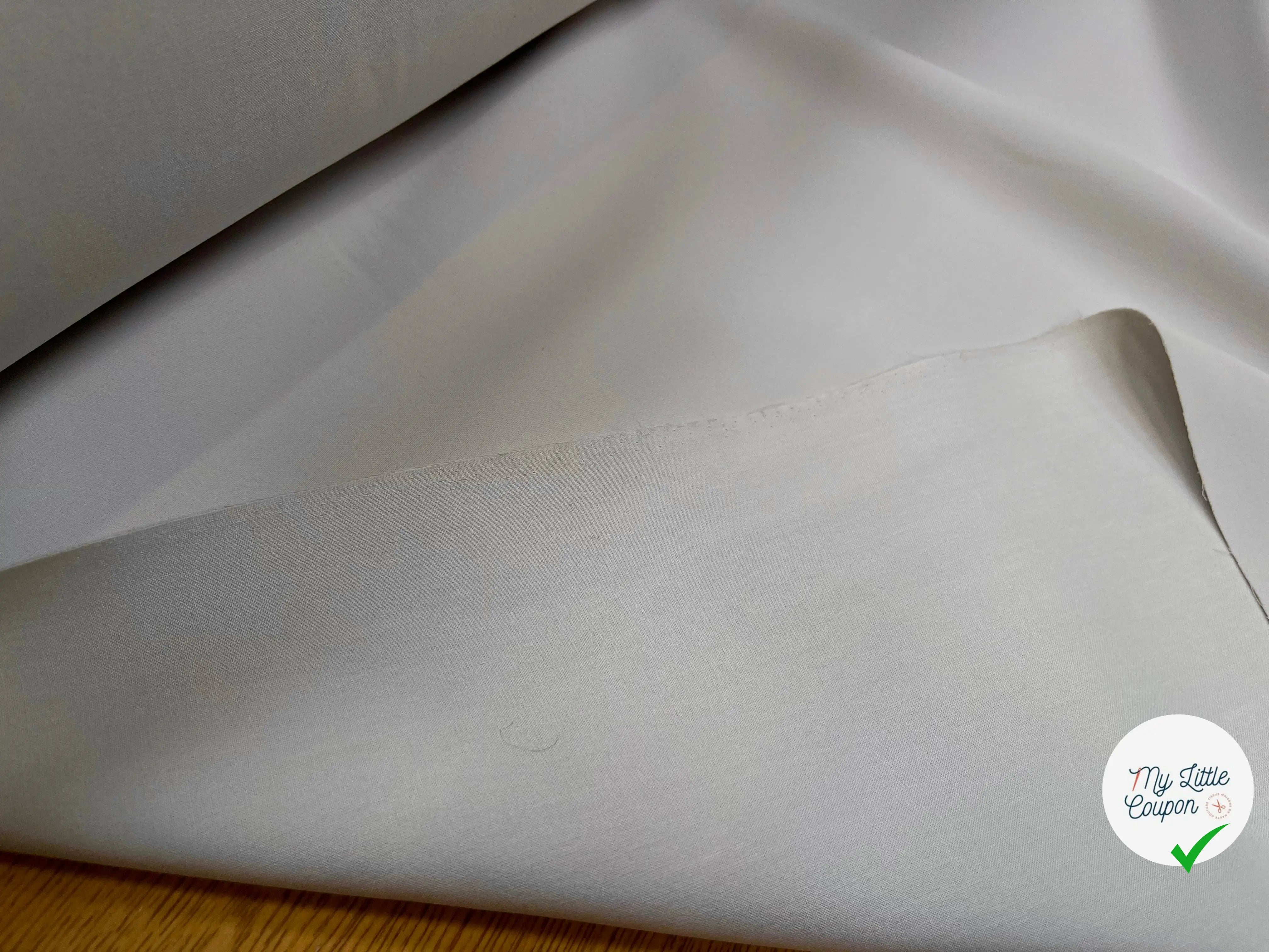 GABARDINE SOUPLE DOUBLE ETOFFE DIRTY WHITE - My Little Coupon