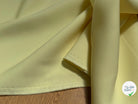 GABARDINE SOUPLE SERGÉE STRETCH BEAU TOMBÉ LIGHT YELLOW - My Little Coupon