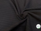 GABARDINE SRETCH POYCOTON MARRON CHICS RAYURES VERTICALES - My Little Coupon