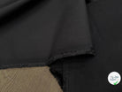 GABARDINE STRETCH POLYVISCOSE UNI GRATTÉE NOIR - My Little Coupon