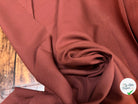 GABARDINE STRETCH VISCOSE LAINE VIERGE CHÂTAIGNE - My Little Coupon