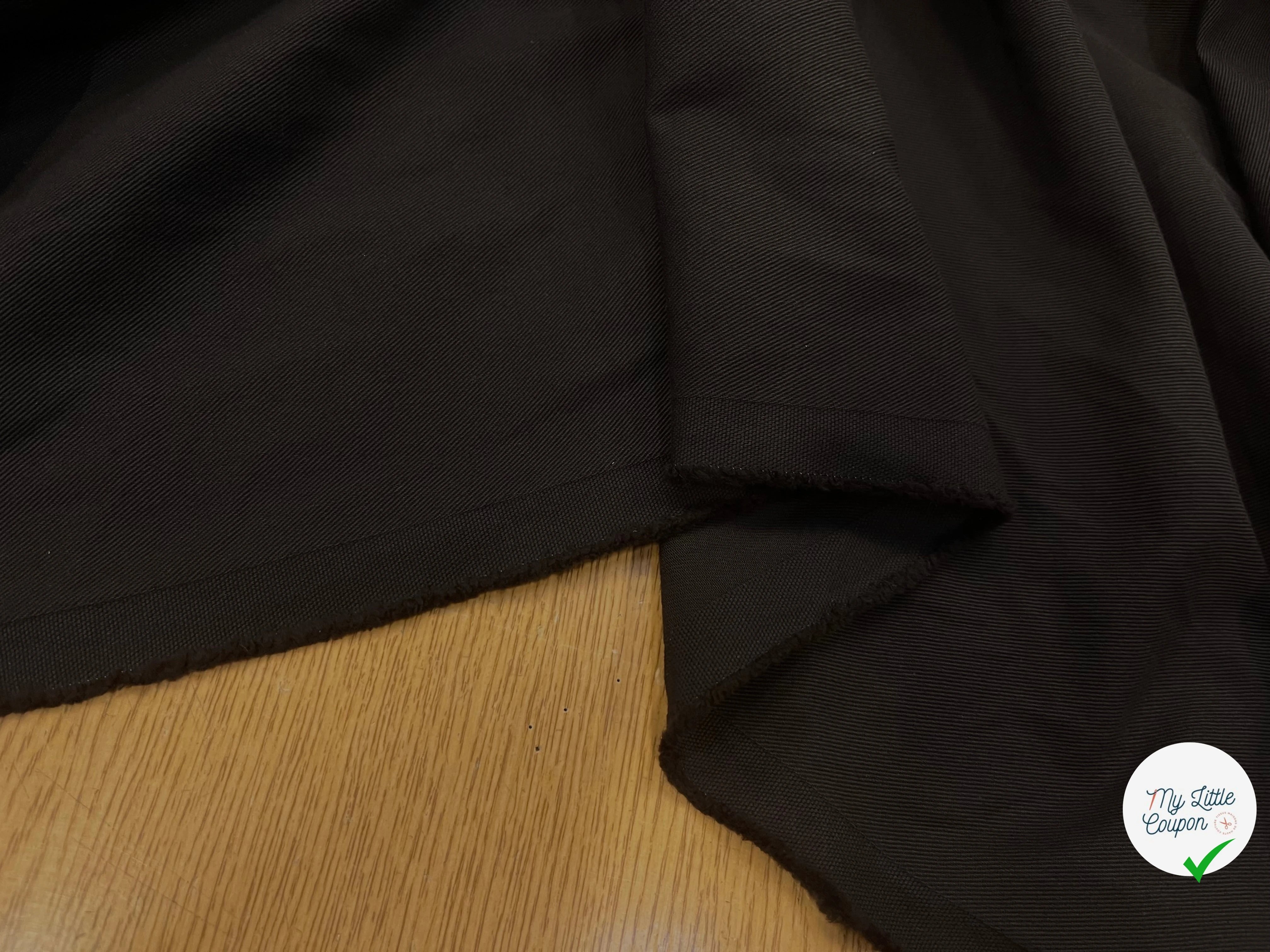 GABARDINE STRIÉE CHOCOLAT 140CM - My Little Coupon