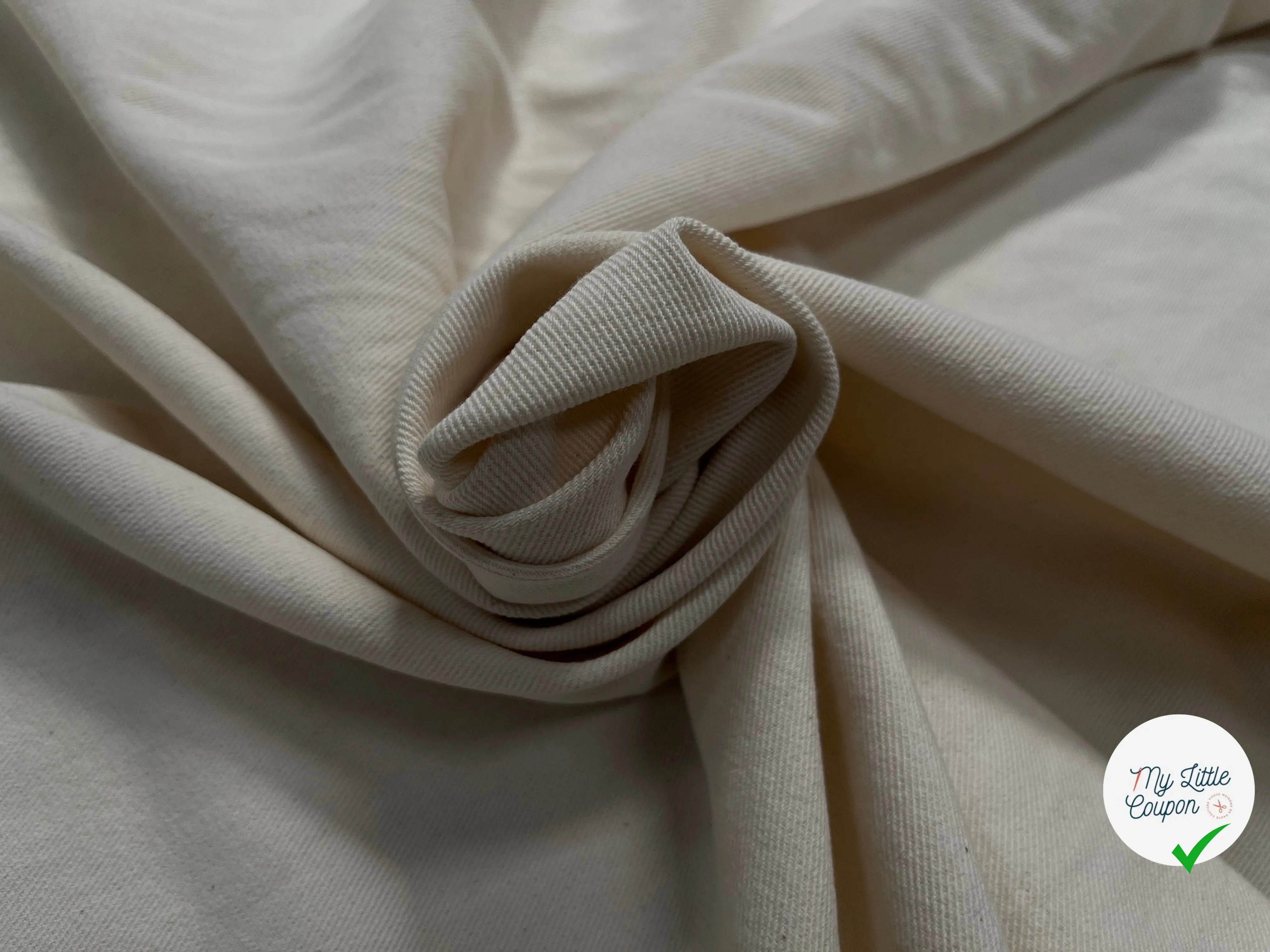 GABARDINE SWEAT EFFET TECHNIQUE STRECH BLANC CASSÉ - My Little Coupon