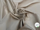 GABARDINE TECHNIQUE SOIE POLYAMIDE UNI BEIGE - My Little Coupon