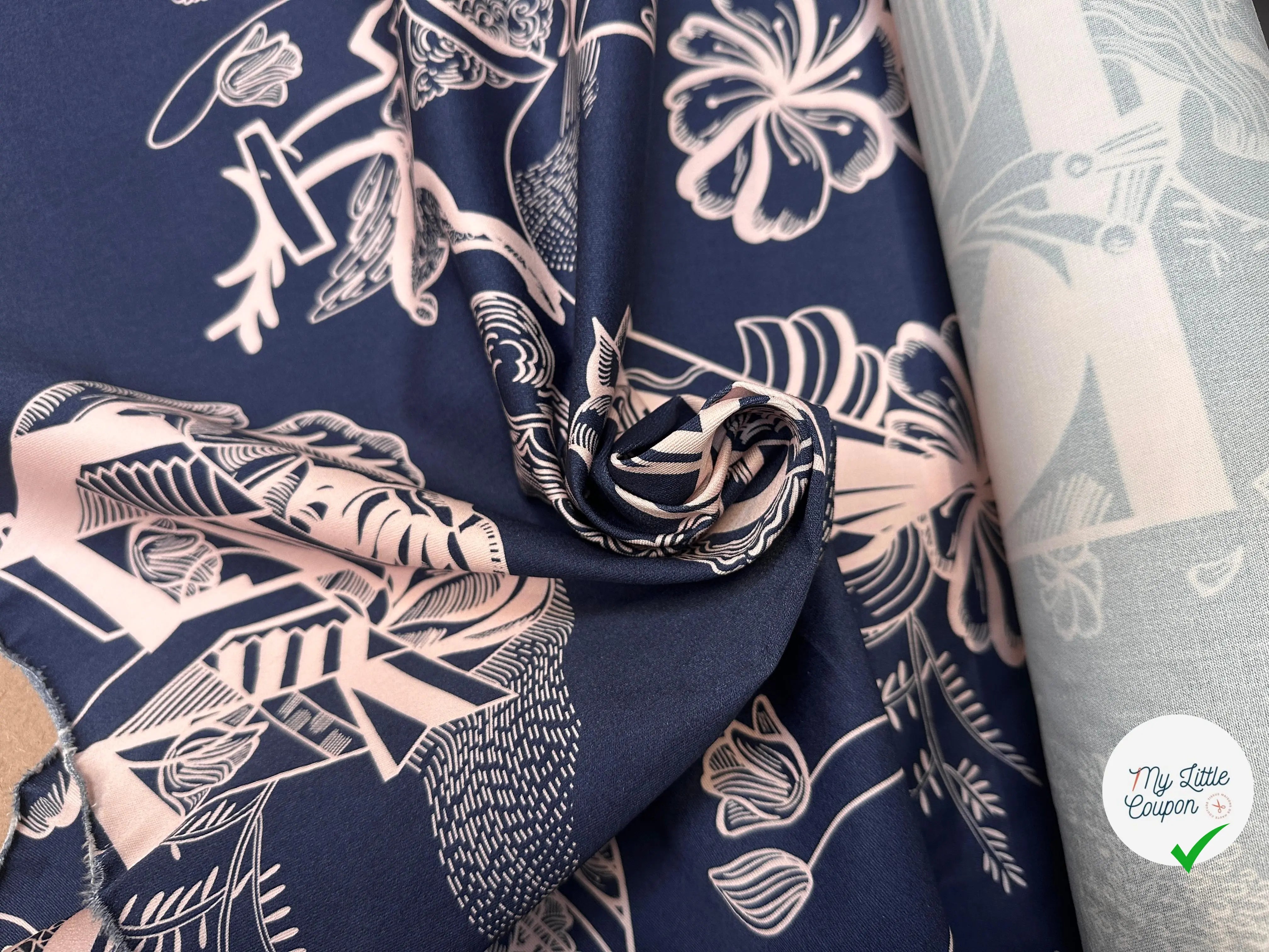 GABARDINE VISCOSE STRECTH IMPRIMÉE - My Little Coupon