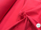 GABRDINE DE COTON ULTRA STRETCH LÉGÈREMENT STRIÉE TRÈS BELLE ROUGE VERT MIGNON - My Little Coupon
