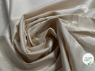 GARBADINE DE COTON ECRU STRETCH LEGREMENT SATINÉ - My Little Coupon
