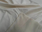 GARBADINE DE COTON ECRU STRETCH LEGREMENT SATINÉ - My Little Coupon