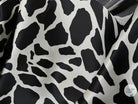 GAZAR DE SOIE IMPRIMÉ GIRAFE FOND BLANC - My Little Coupon - tissu - coudre