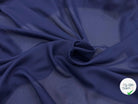 GEORGETTE BLEU MARINE - My Little Coupon - tissu - coudre