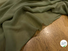 GEORGETTE DE SOIE OLIVE - My Little Coupon