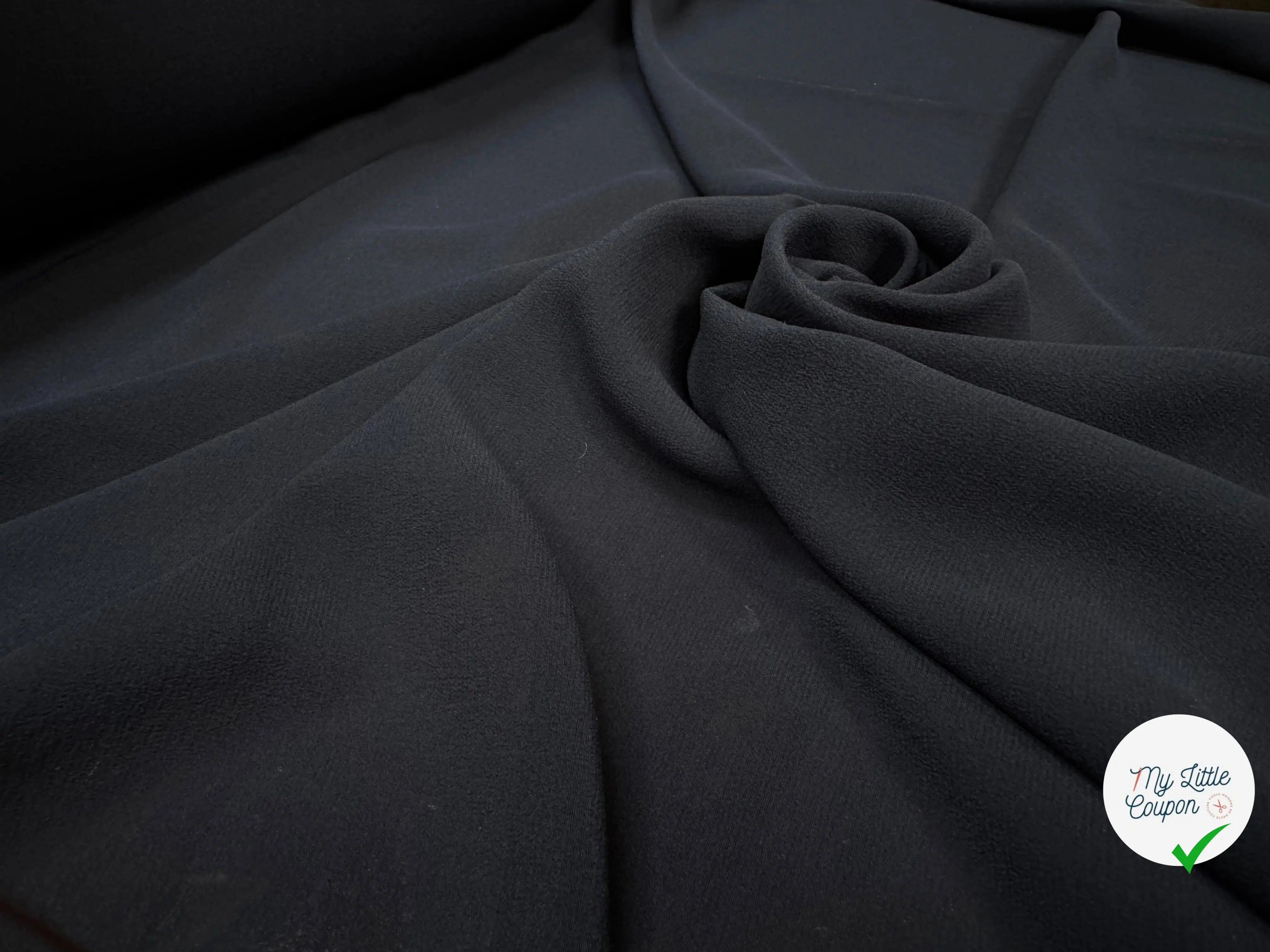 GEORGETTE DE SOIE, Anthracite Blue - My Little Coupon
