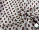 JACQUARD À GROS POIS ET FIL LUREX VIEUX ROSE - My Little Coupon