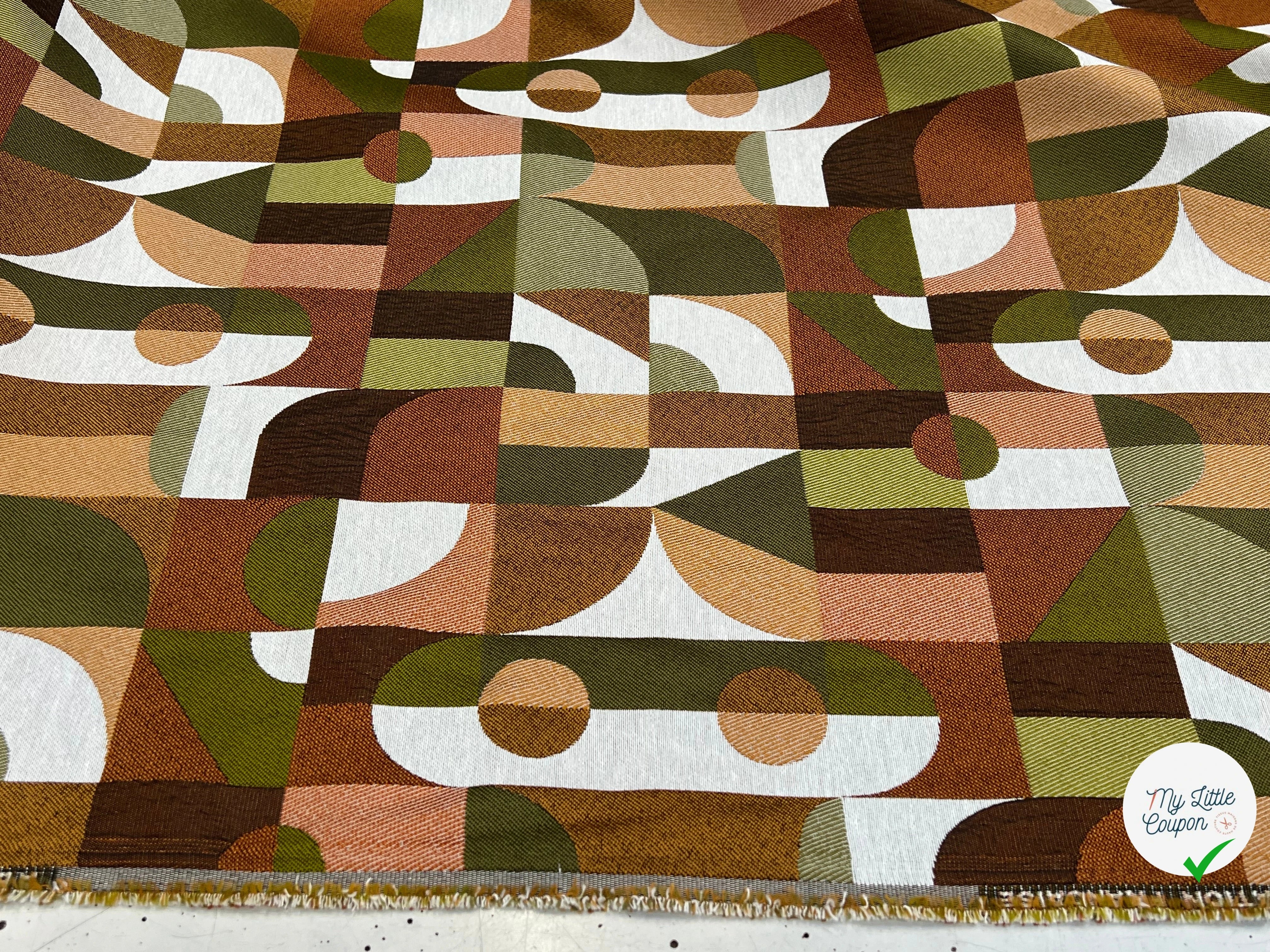 JACQUARD ABSTRACT ALLOVER BRONZE 140 CM - My Little Coupon