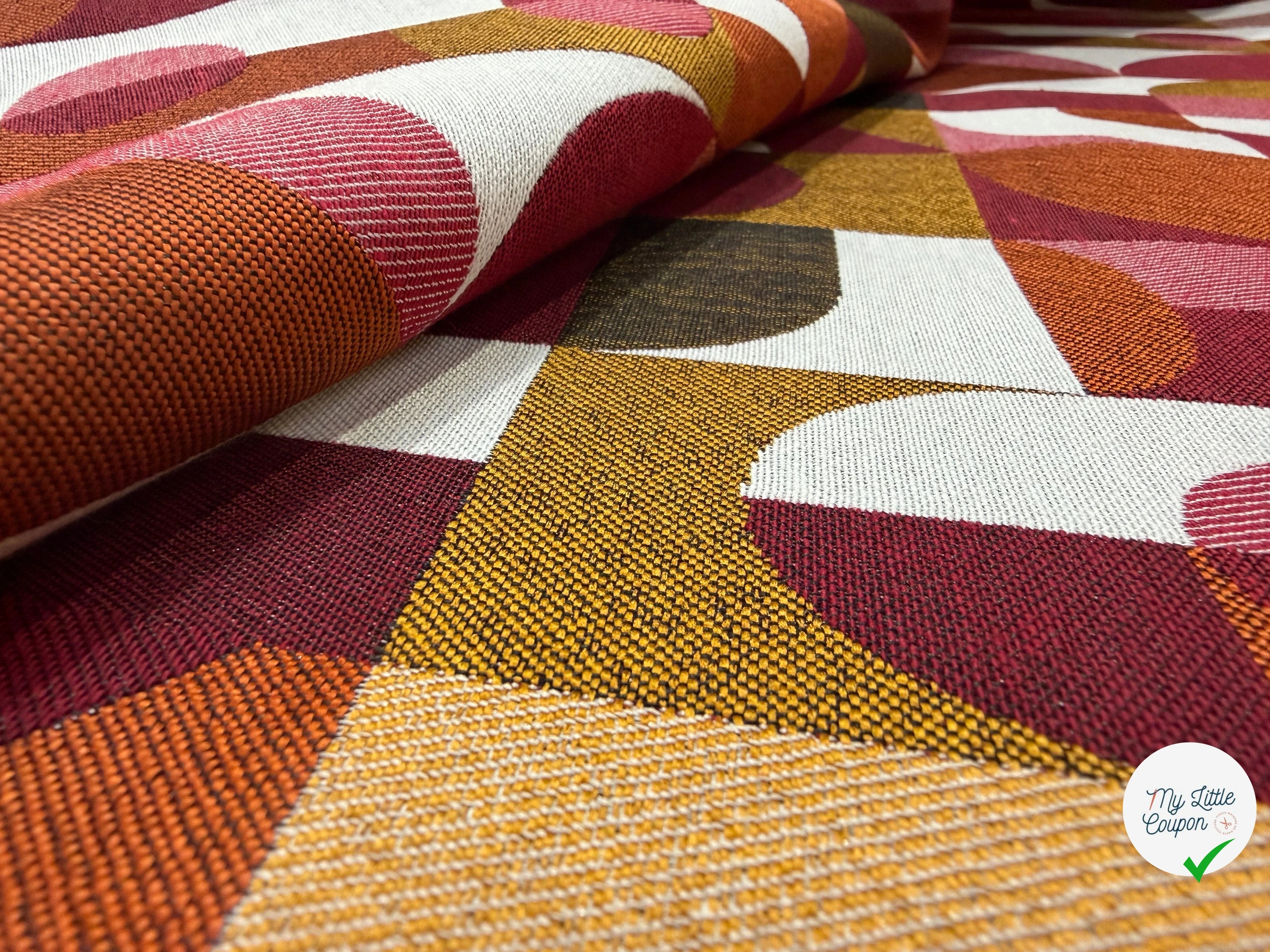 JACQUARD ABSTRACT ALLOVER PRUNE MADE IN FRACE - My Little Coupon
