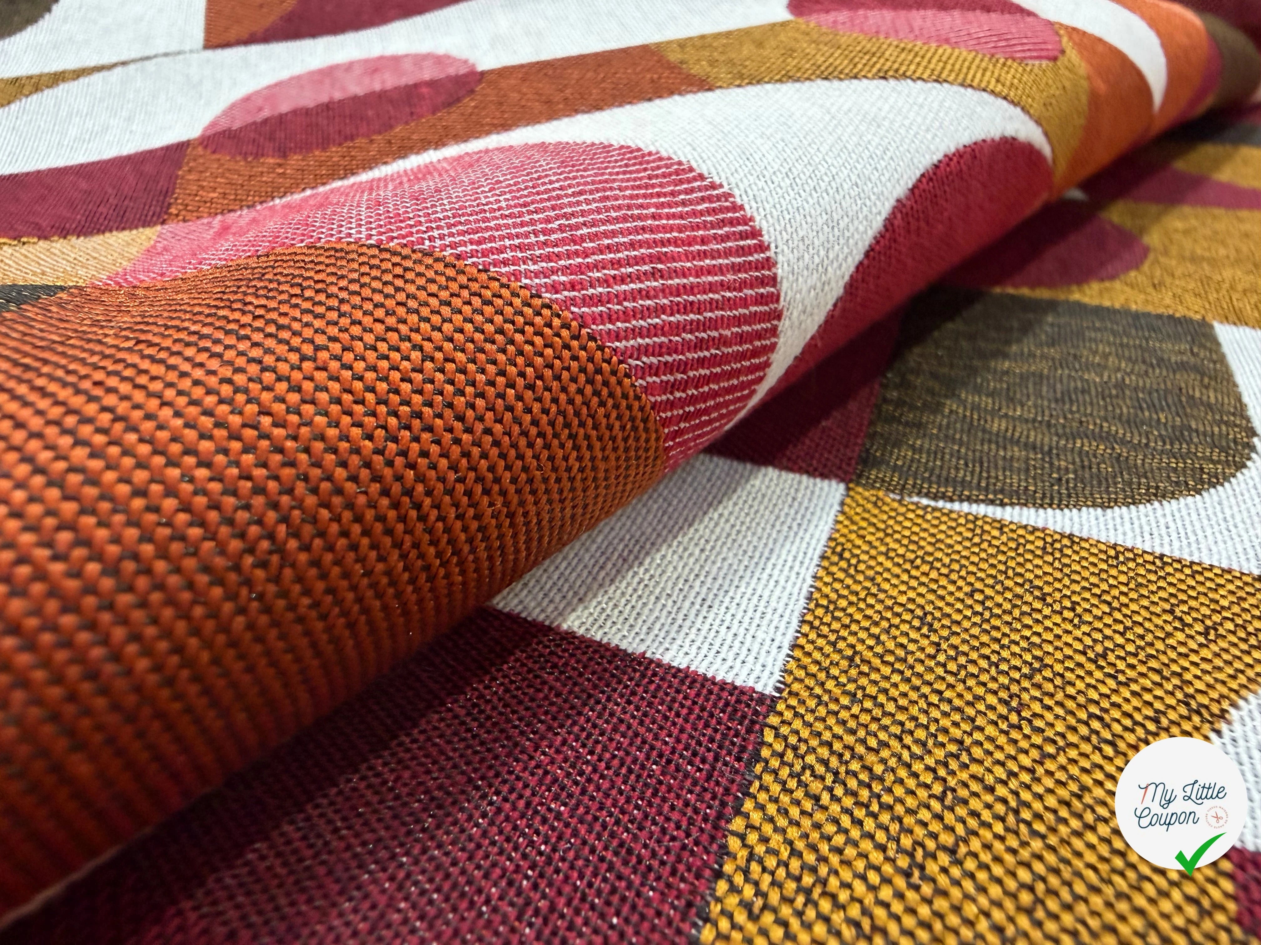 JACQUARD ABSTRACT ALLOVER PRUNE MADE IN FRACE - My Little Coupon