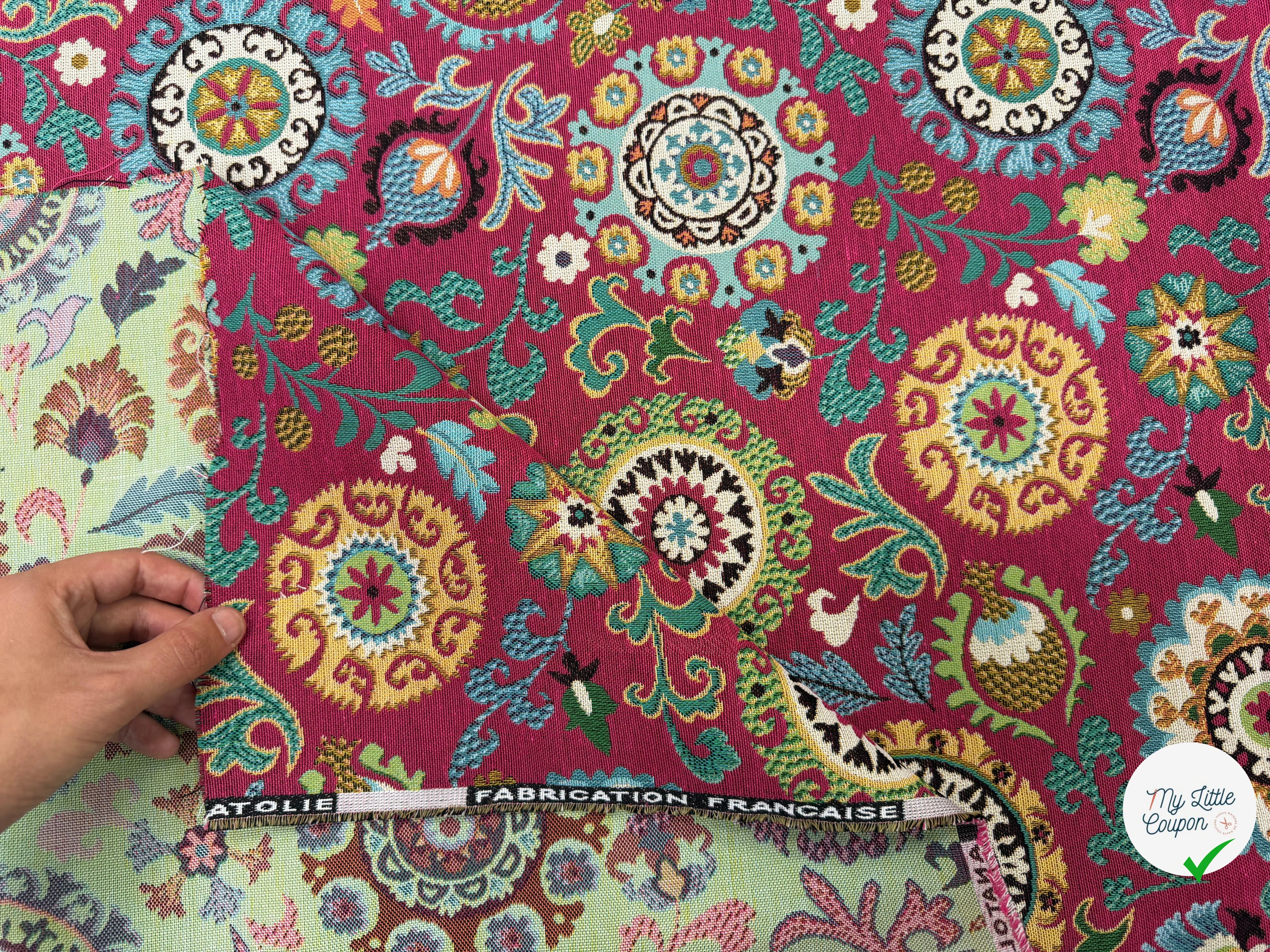 JACQUARD ANATOLIE ALLOVER ROSE 160 CM - My Little Coupon