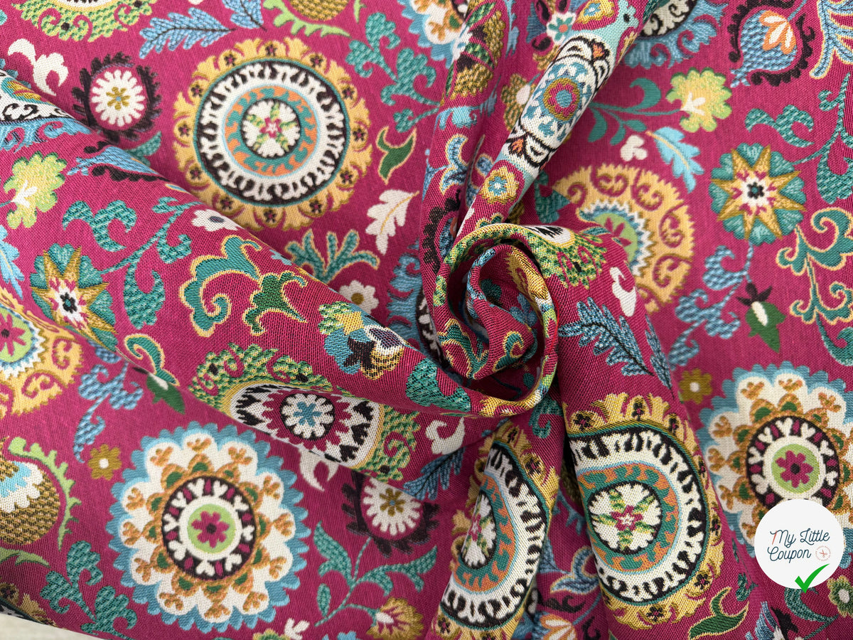 JACQUARD ANATOLIE ALLOVER ROSE 160 CM - My Little Coupon