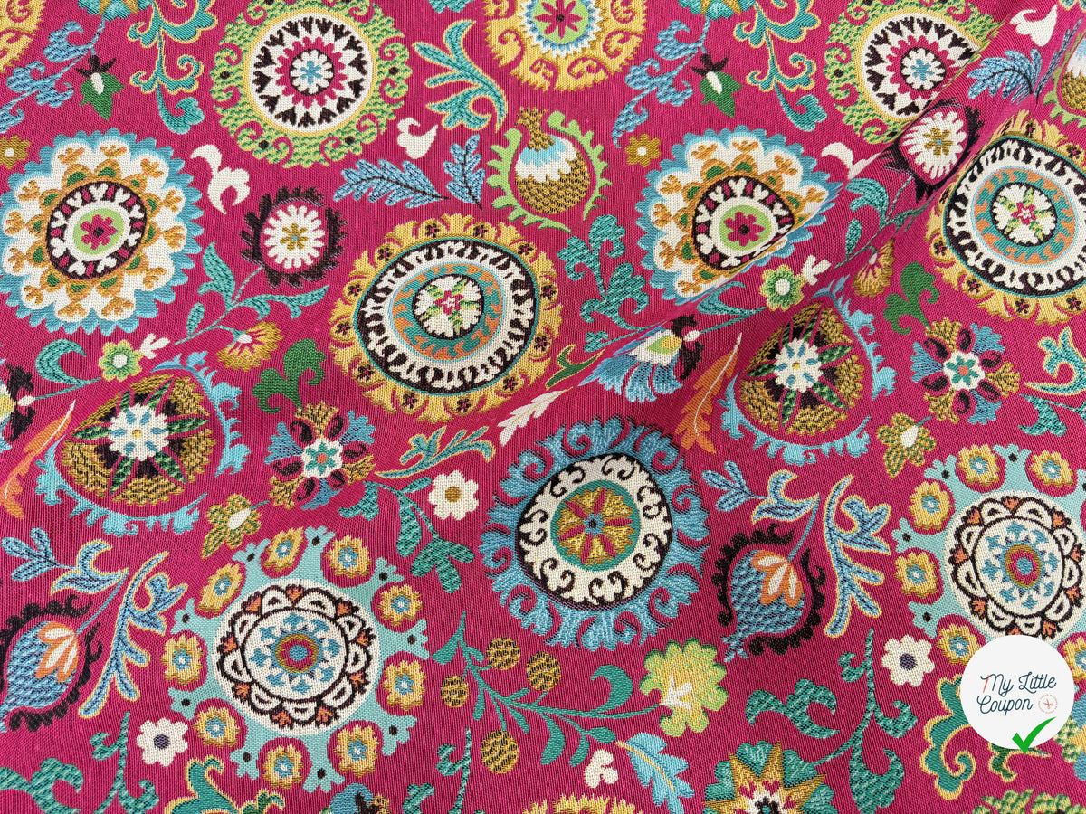 JACQUARD ANATOLIE ALLOVER ROSE 160 CM - My Little Coupon