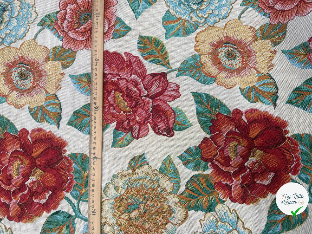 JACQUARD ASHLEY ALLOVER BLANC 160 CM - My Little Coupon