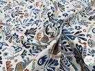 JACQUARD BLEECKER ALLOVER ECRU BLEU 140 CM MADE IN FRANCE 🇫🇷 - My Little Coupon