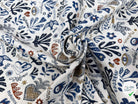 JACQUARD BLEECKER ALLOVER ECRU BLEU 140 CM MADE IN FRANCE 🇫🇷 - My Little Coupon