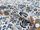 JACQUARD BLEECKER ALLOVER ECRU BLEU 140 CM MADE IN FRANCE 🇫🇷 - My Little Coupon