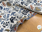 JACQUARD BLEECKER ALLOVER ECRU BLEU 140 CM MADE IN FRANCE 🇫🇷 - My Little Coupon