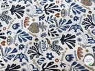 JACQUARD BLEECKER ALLOVER ECRU BLEU 140 CM MADE IN FRANCE 🇫🇷 - My Little Coupon