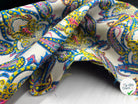JACQUARD CACHEMIRE CONTRECOLLE JERSEY NOIR - My Little Coupon - tissu - coudre