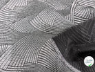 JACQUARD CLOQUÉ MOTIF ABSTRAIT GRIS MARRON ET NOIR - My Little Coupon