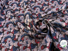 JACQUARD CLOQUÉ MOTIF ABSTRAIT MULTICOLORE - My Little Coupon