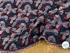 JACQUARD CLOQUÉ MOTIF ABSTRAIT MULTICOLORE - My Little Coupon