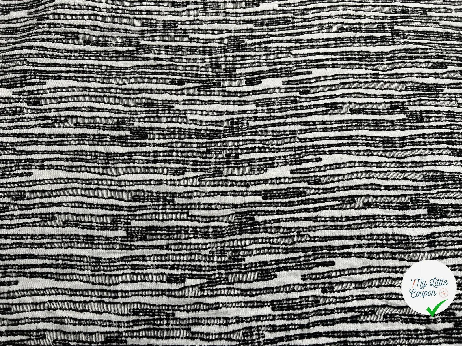 JACQUARD COTON ZÉBRURES COUTURES - My Little Coupon - tissu - coudre