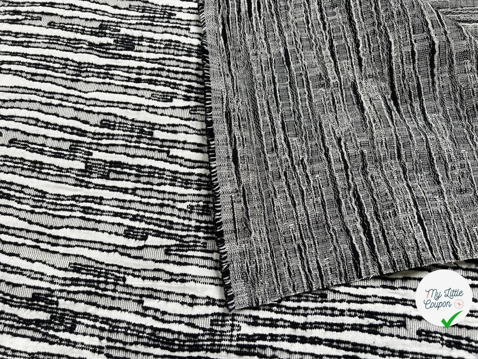 JACQUARD COTON ZÉBRURES COUTURES - My Little Coupon - tissu - coudre