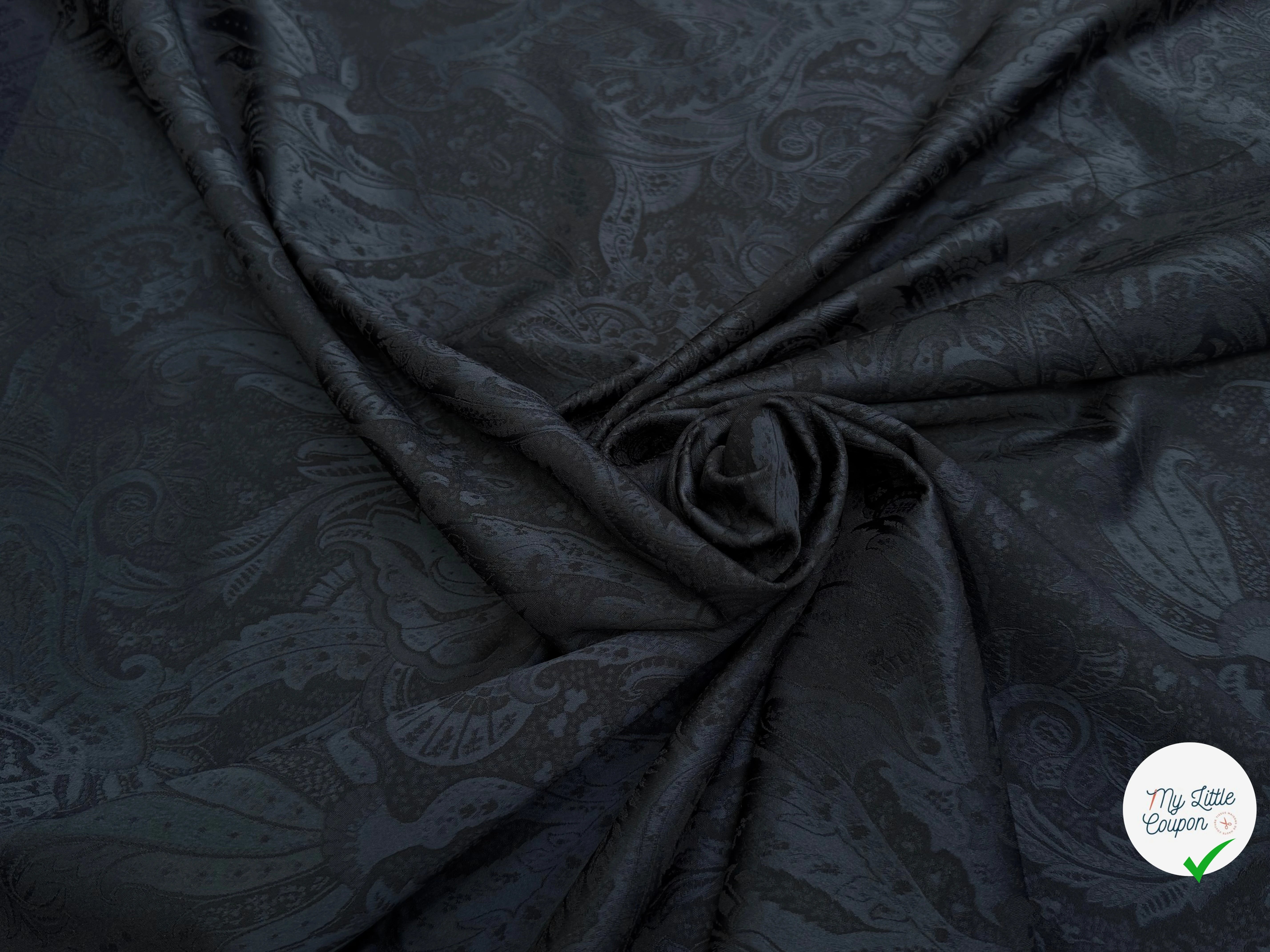 JACQUARD COUTURE PAISLEY IMPÉRIAL GRIS BLEU - My Little Coupon
