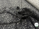 JACQUARD DE LAINE DOUBLE FACE MOUCHETÉ NOIR ET ÉCRU - My Little Coupon