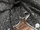 JACQUARD DE LAINE DOUBLE FACE MOUCHETÉ NOIR ET ÉCRU - My Little Coupon