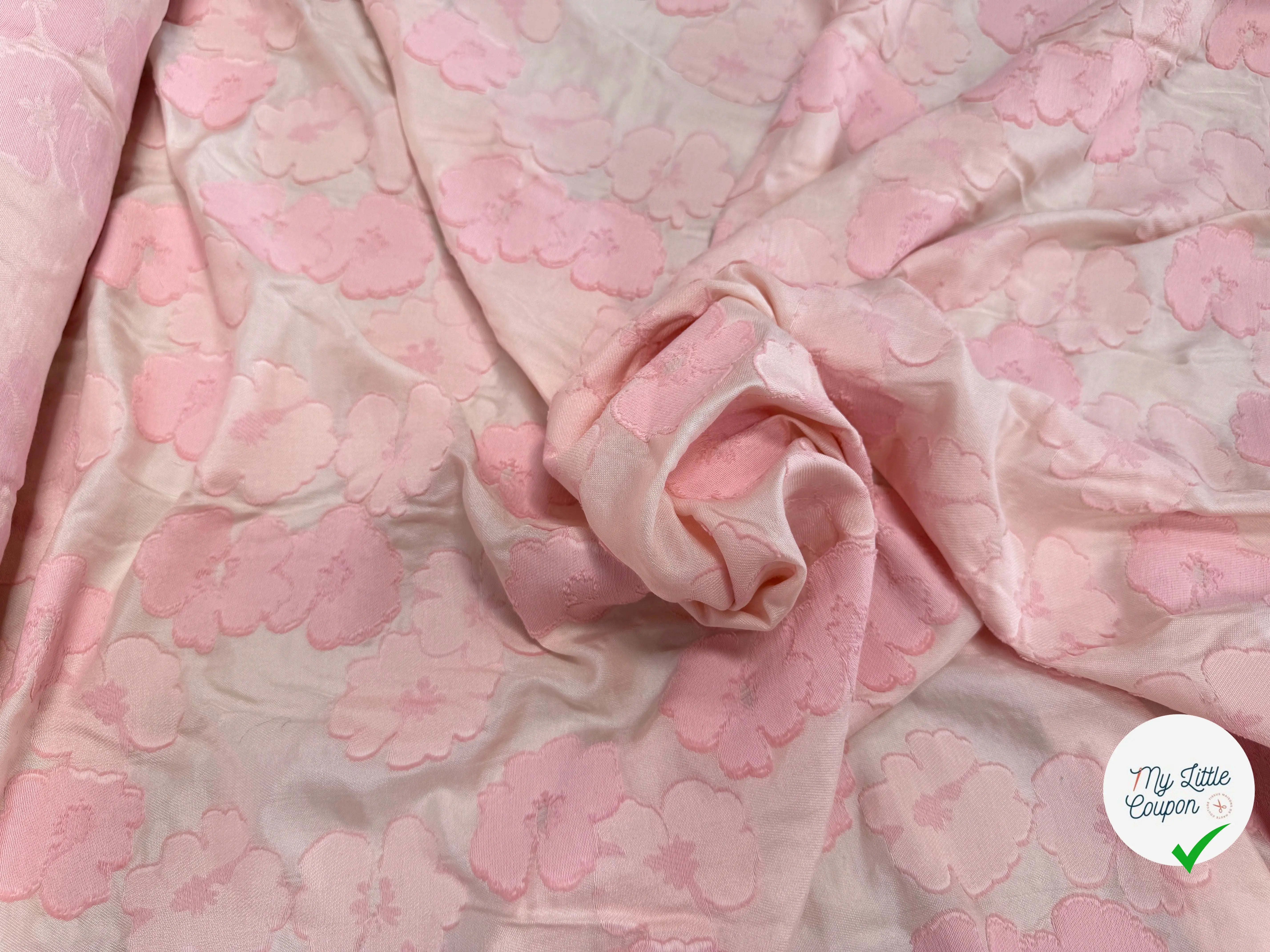 JACQUARD FLUIDE DE FLEURS 30% SOIE - My Little Coupon