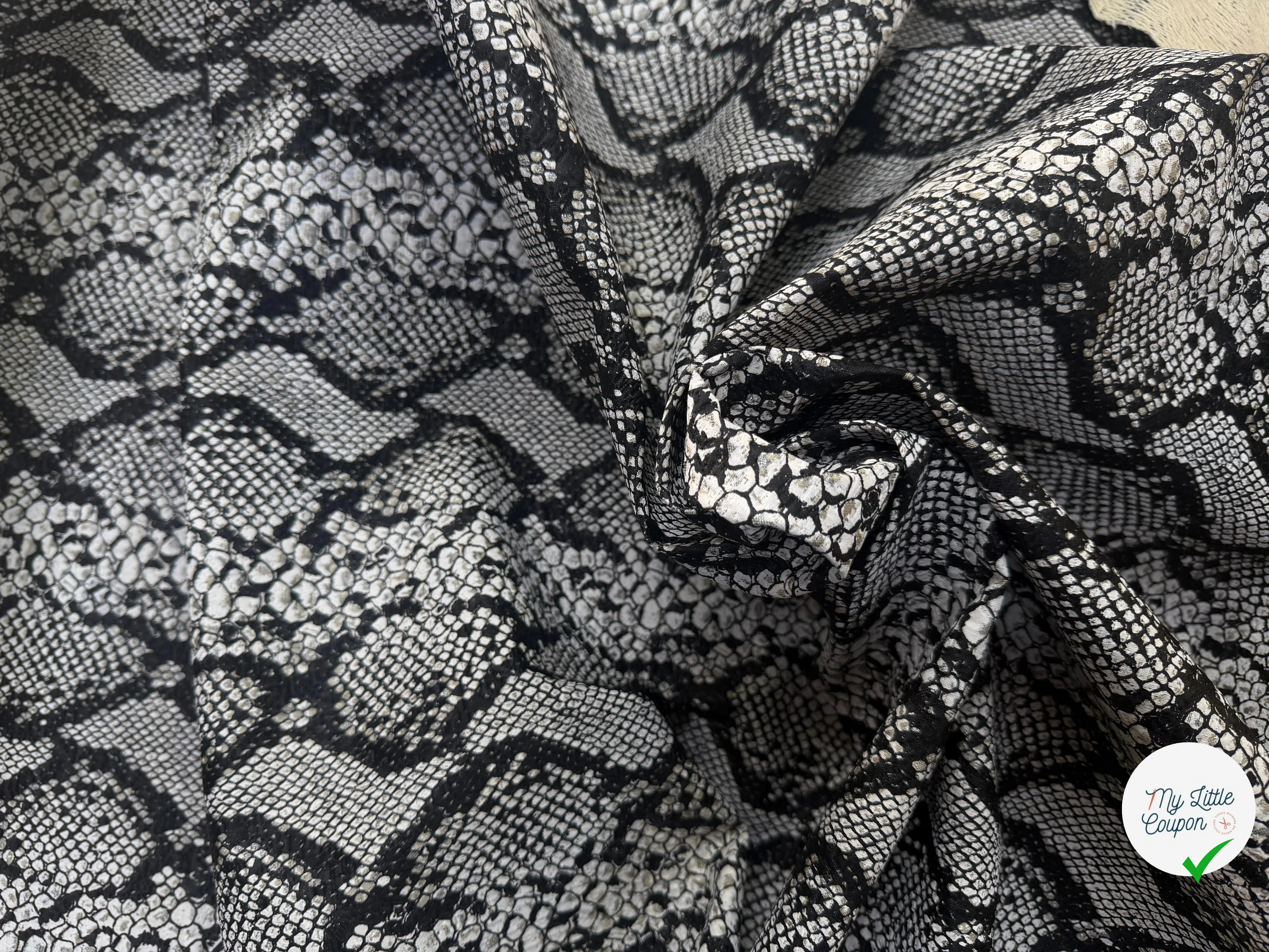 JACQUARD IMITATION PYTHON CLAIR SERPENTE - My Little Coupon
