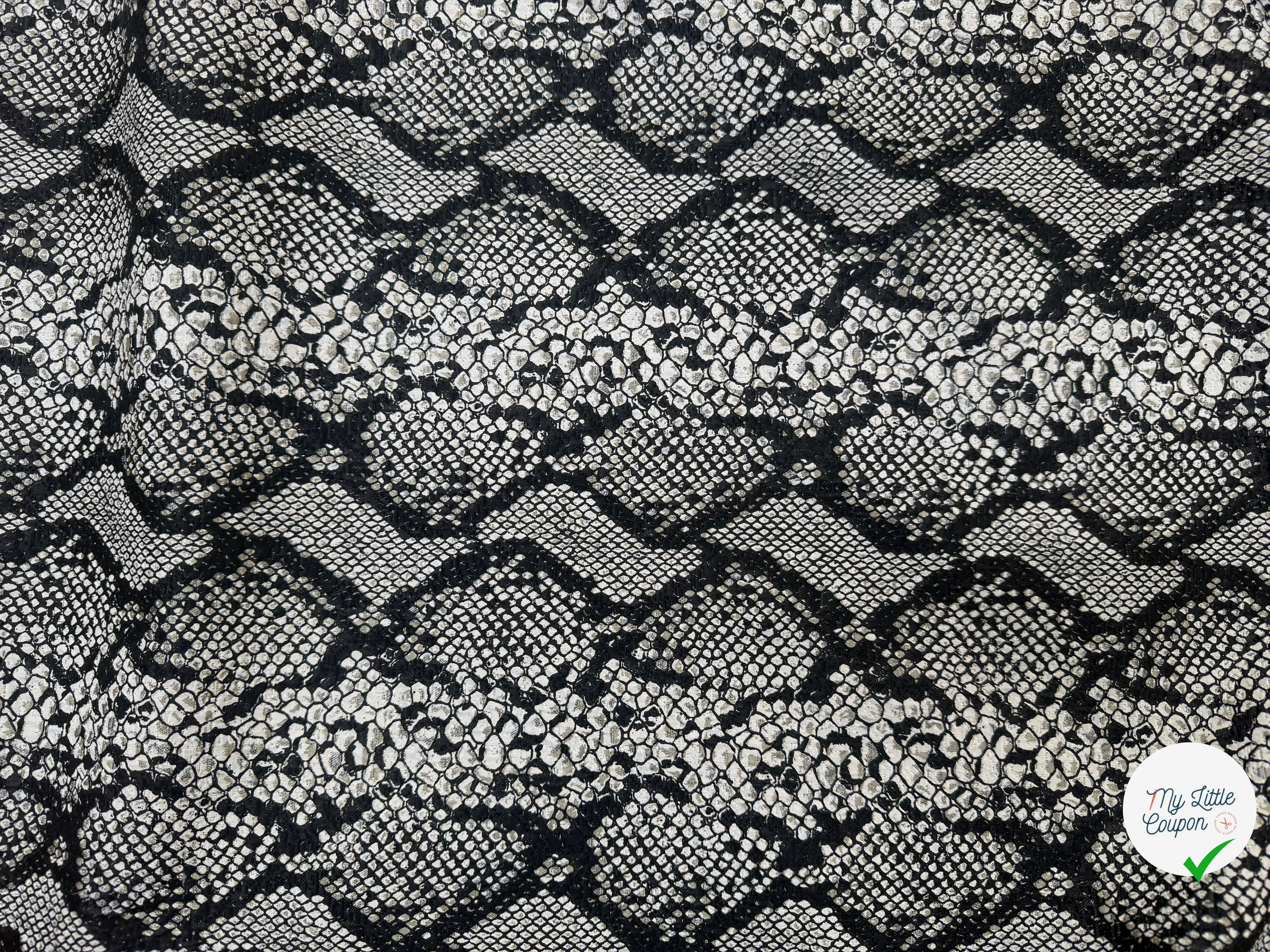 JACQUARD IMITATION PYTHON CLAIR SERPENTE - My Little Coupon
