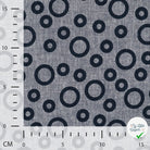 JACQUARD LIN COTON CERCLES DENIM — 55% LIN 45% COTON - My Little Coupon