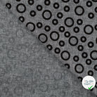 JACQUARD LIN COTON CERCLES NOIR — 55% LIN 45% COTON - My Little Coupon