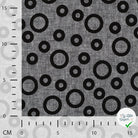 JACQUARD LIN COTON CERCLES NOIR — 55% LIN 45% COTON - My Little Coupon