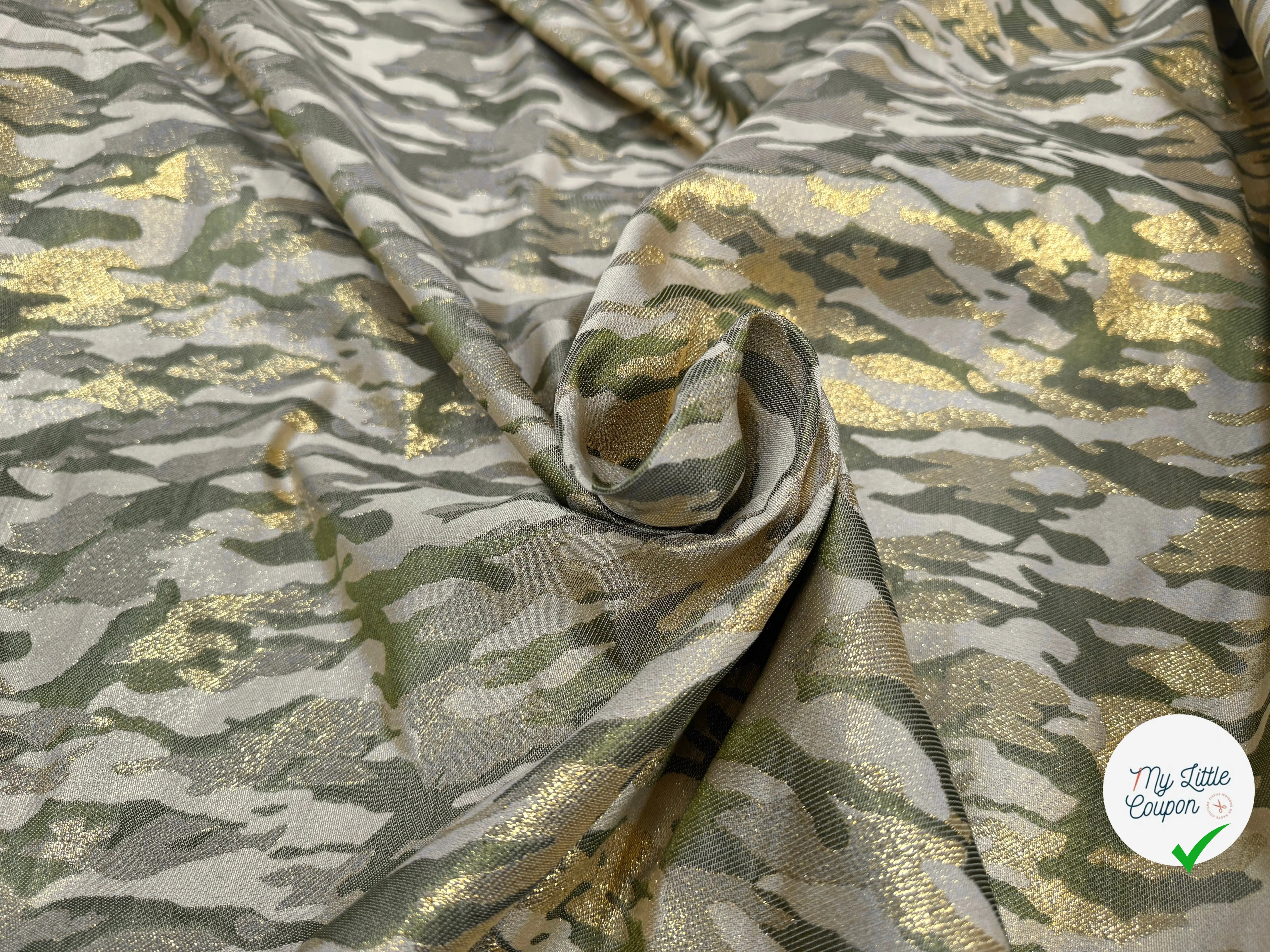 JACQUARD LUREX MOTIF CAMOUFLAGE - My Little Coupon