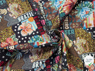JACQUARD MADE IN FRANCE BOSSA NOVA ALLOVER NOIR MULTICOLOR - My Little Coupon